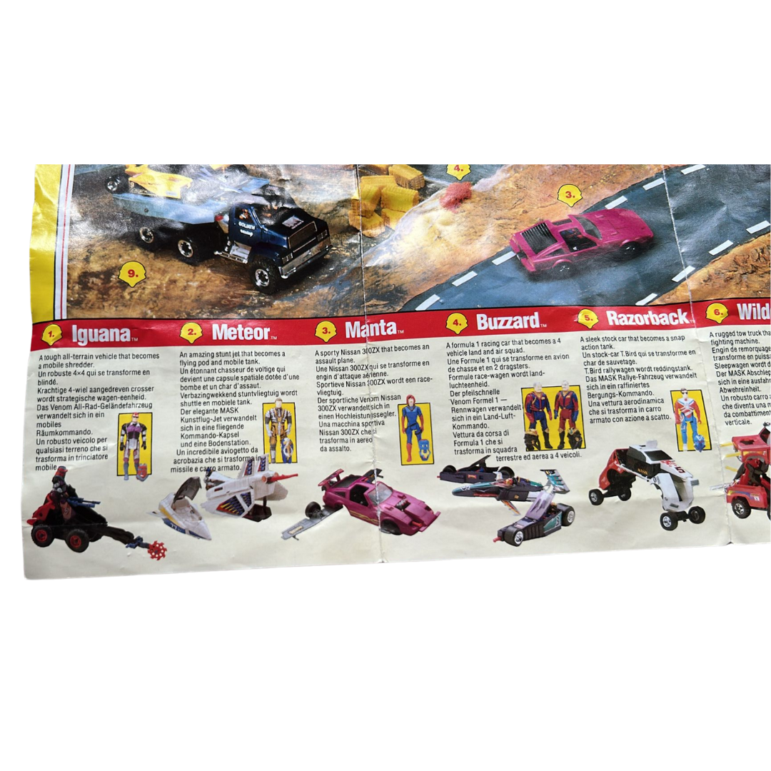 M.A.S.K. Goliath vehicle instructions MASK by Kenner vintage toy poster 24