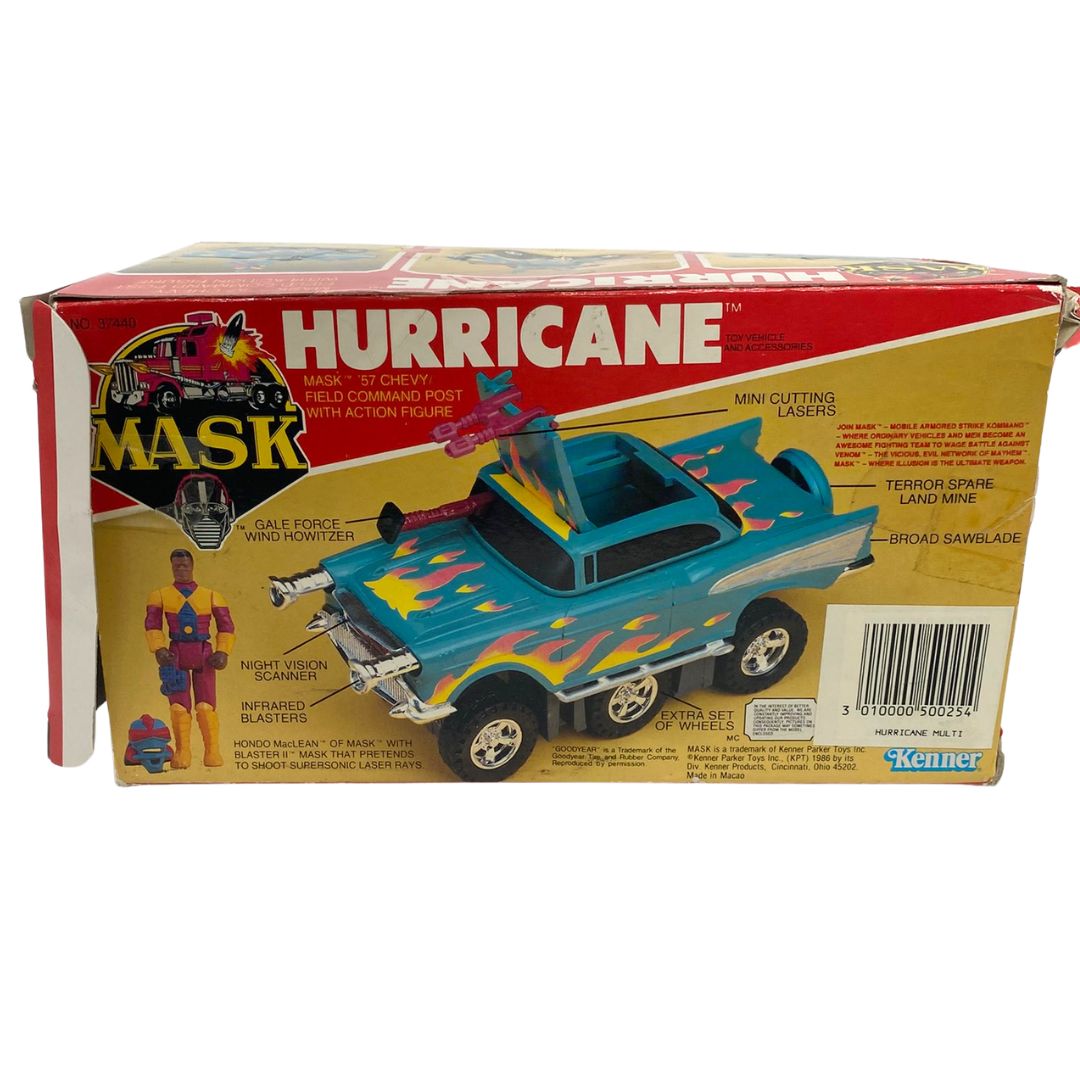 M.A.S.K. Hurricane empty box good colour  as shown by Kenner original