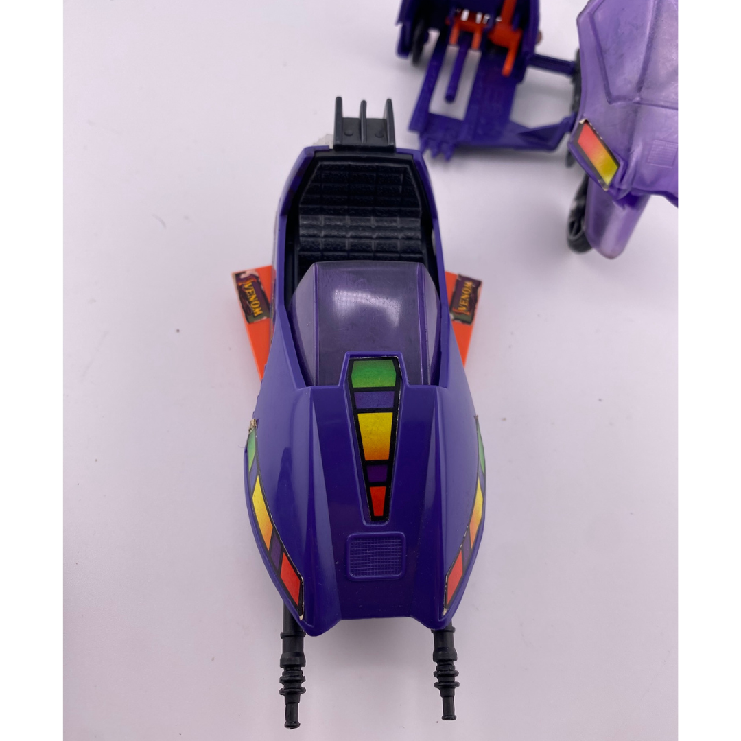 M.A.S.K. Piranha complete vehicle with Sly Rax and mask 259