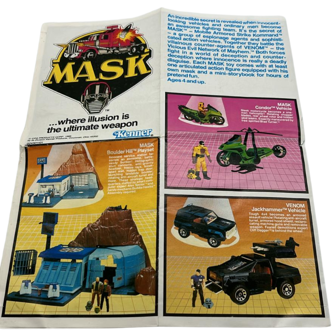 Vintage M.A.S.K. / MASK toy product poster 255A