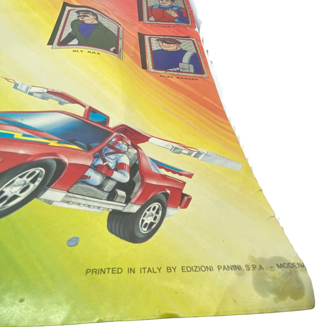 M.A.S.K. Complete original Panini sticker colelctors poster