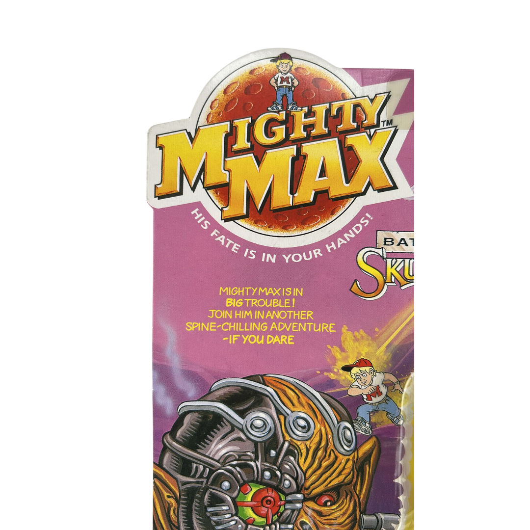 Mighty Max Battles Skull Warrior Horror Heads mint on card MOC on Bluebird card