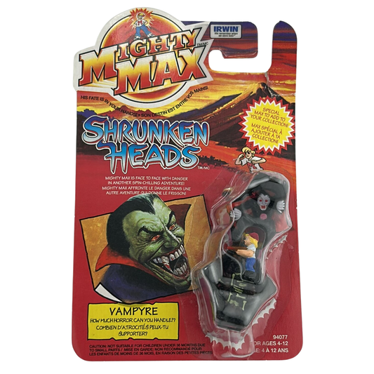 Mighty Max Vampyre / Vampire Shrunken Heads MOC on Candian card Irwin toys