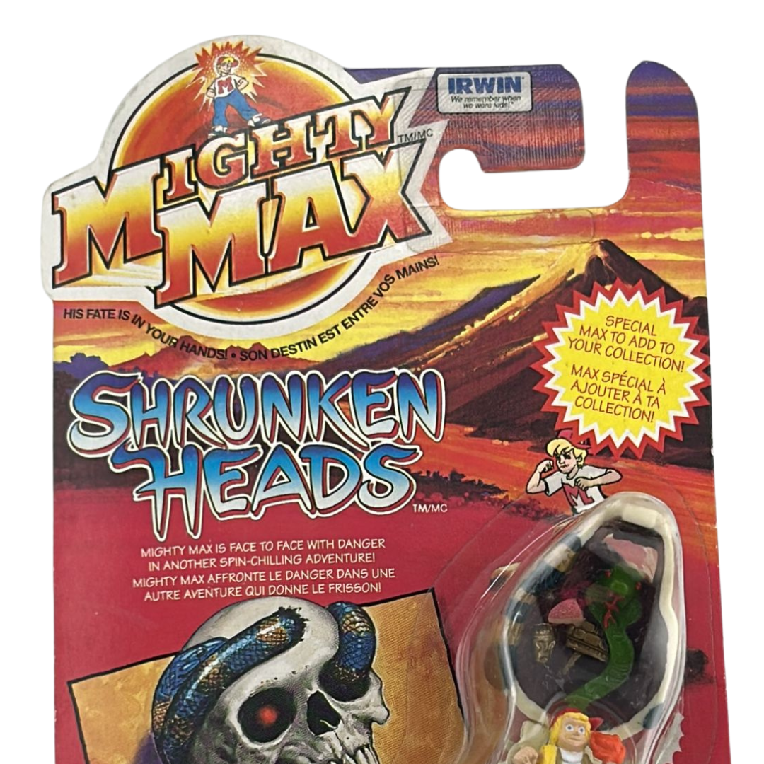 Mighty Max Venom Shrunken Heads MOC on Canadian card Irwin toys