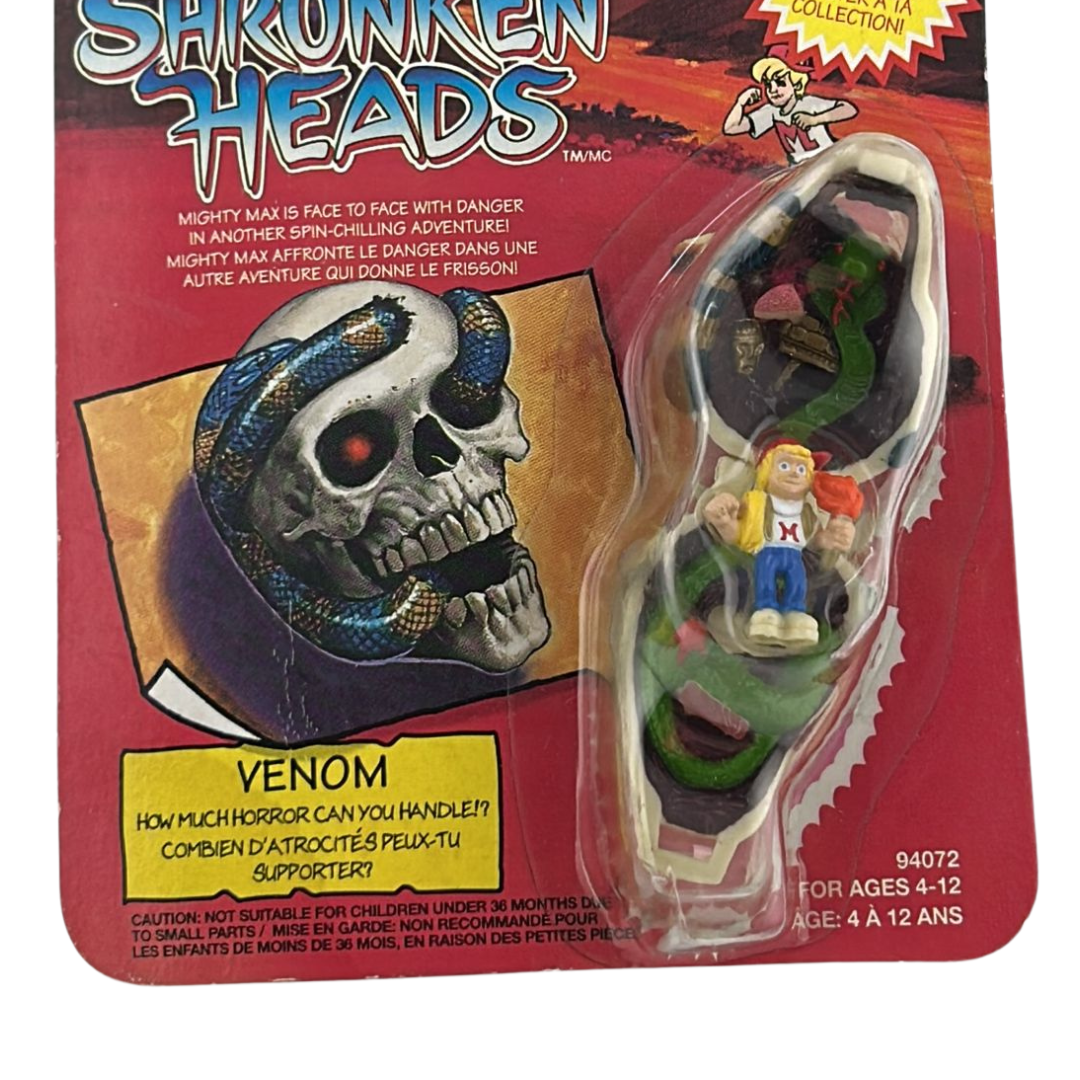 Mighty Max Venom Shrunken Heads MOC on Canadian card Irwin toys