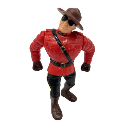 WWF The Mountie, Hasbro Wrestling figure Series 5, working action Vintage 75