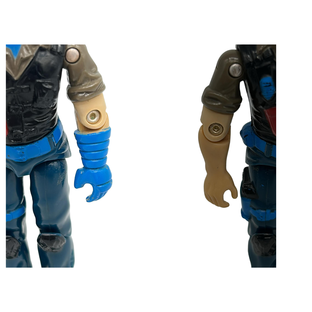 GI Joe, Action Force Mutt and Junkyard Euro version damaged thumb & crotch 86