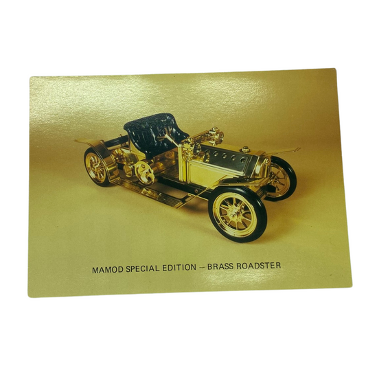 Mamod toys Brass Roadster special edition toy advert leaflet 114
