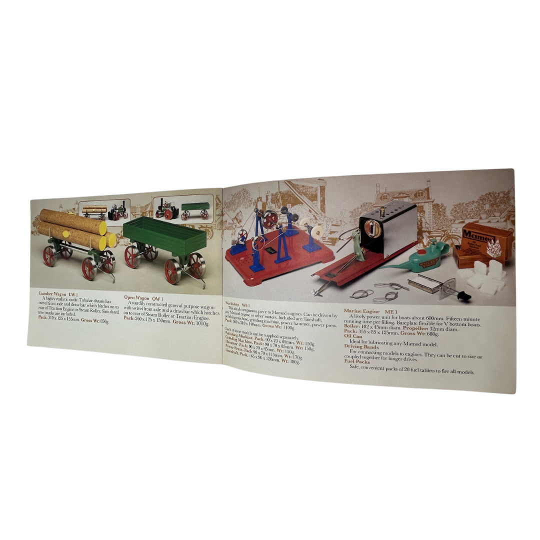 Mamod toys  Steam Models toy advert leaflet with retail 1979 price list 226