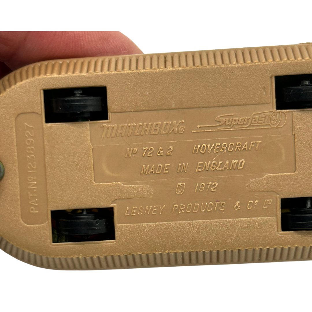 Matchbox Superfast Hovercraft No 72 & 2 1972 made in England