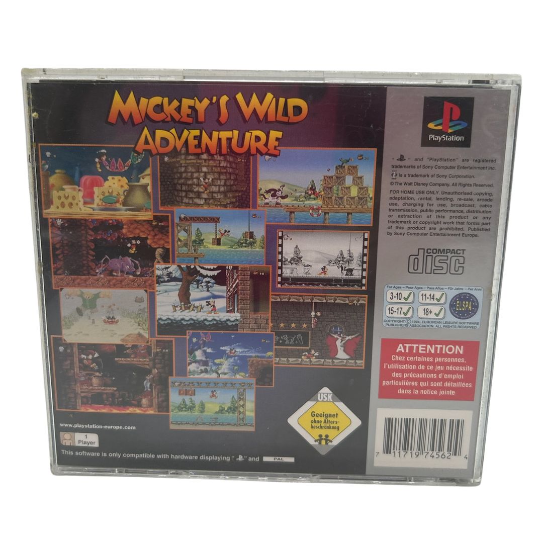 Mickey's Wild Adventure with manual PS1 Platinum PlayStation Complete PAL