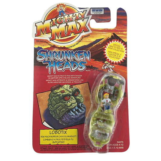 Mighty Max Lobotix Shrunken Heads MOC on Canadian card Irwin toys