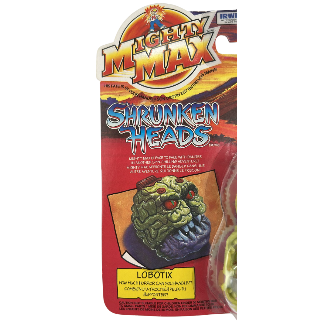 Mighty Max Lobotix Shrunken Heads MOC on Canadian card Irwin toys