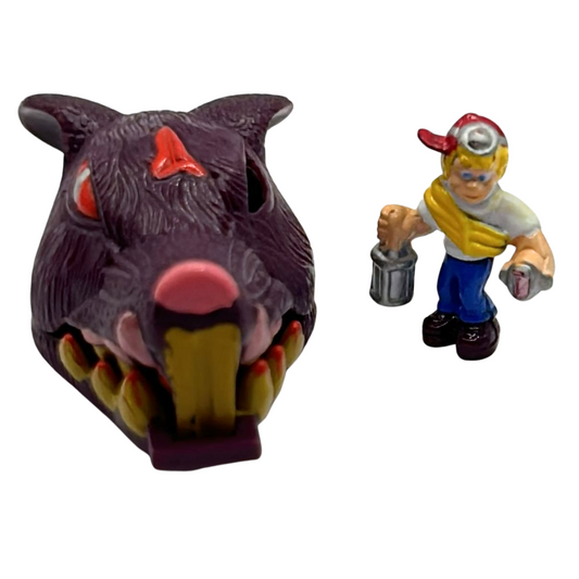 Mighty Max Rat Trap complete with Max (damaged sword) Shrunken Head 858