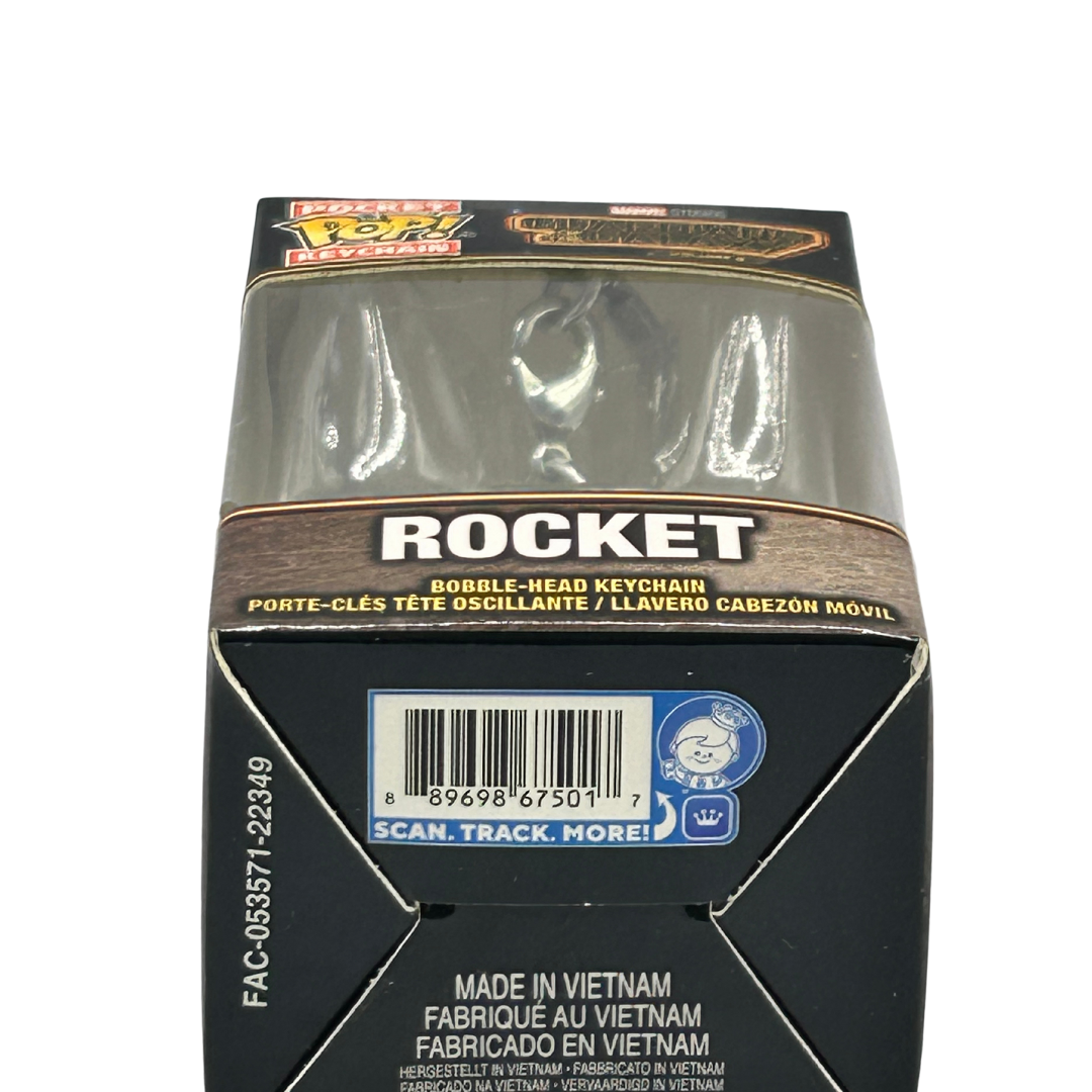 Pop Vinyl Rocket Guardians of the Galaxy bobble head keychain by Funko