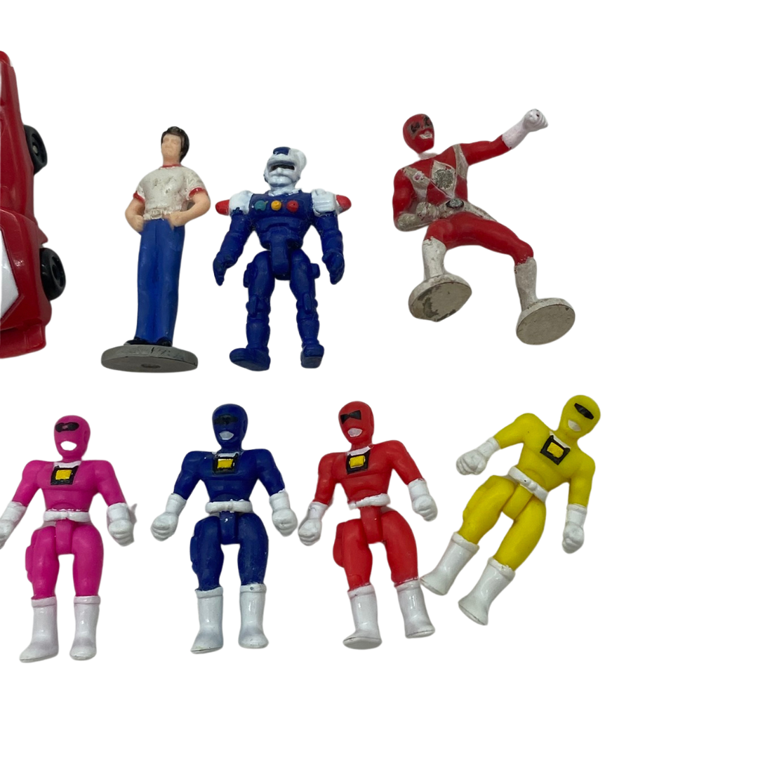 Vintage Power Rangers Turbo micro figure lot and vehicle 413