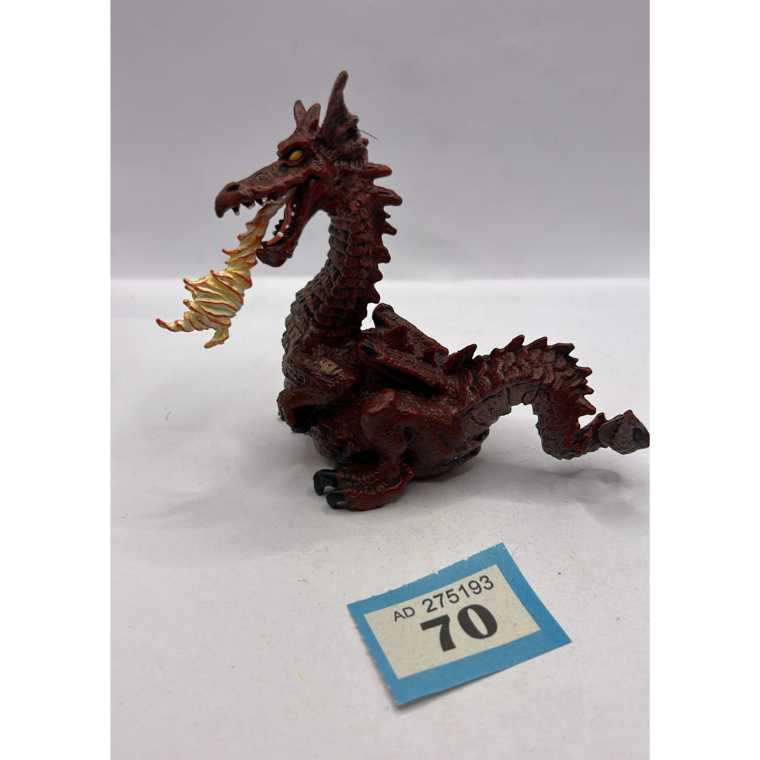 Papo Green Fire Breathing Dragon 1999 model 70