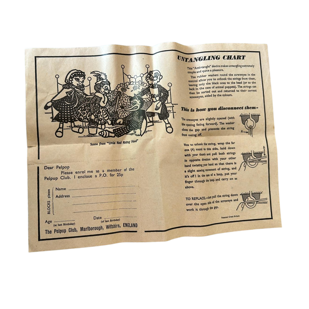 Pelham Puppets SS5 Tyrolean Girl with box and instructions