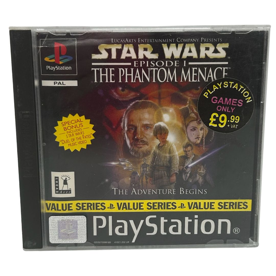 Star Wars Episode 1 The Phantom Menace game with manual Sony PlayStation PAL