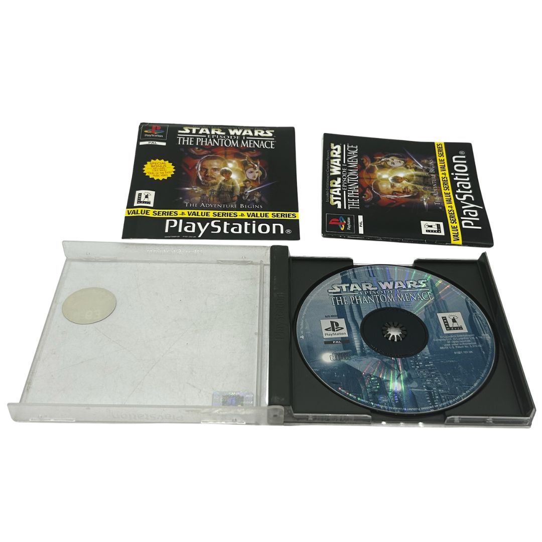 Star Wars Episode 1 The Phantom Menace game with manual Sony PlayStation PAL