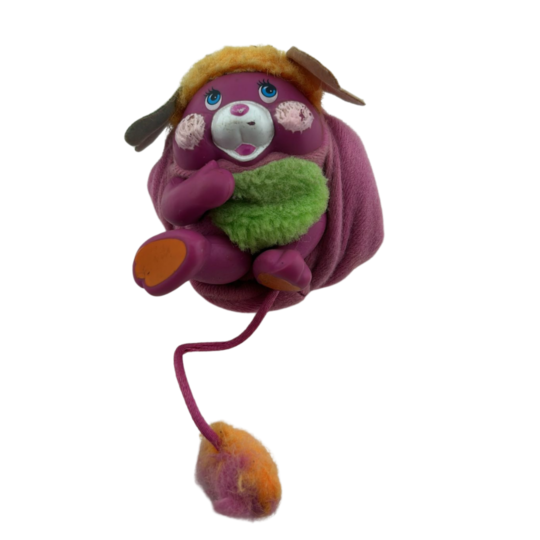 Pocket Popples Pancake purple plush toy 1986 by Mattel 15