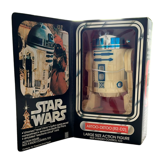 Vintage Star Wars R2-D2 Large Size Figure by Kenner 1977 with original Box