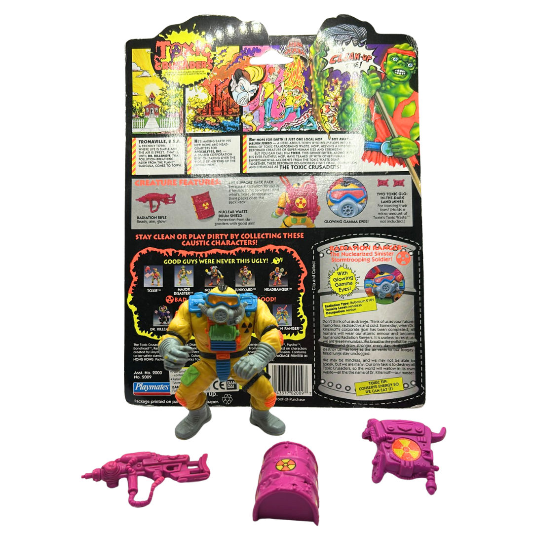 Toxic Crusaders Radiation Ranger near complete & card 1991 by Playmates 884