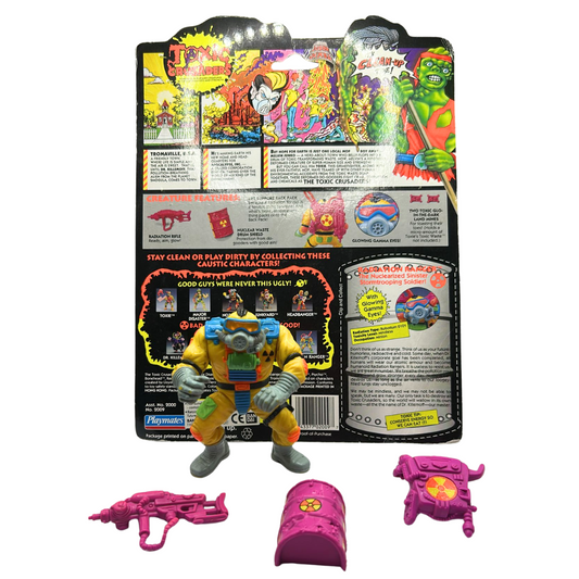 Toxic Crusaders Radiation Ranger near complete & card 1991 by Playmates 884