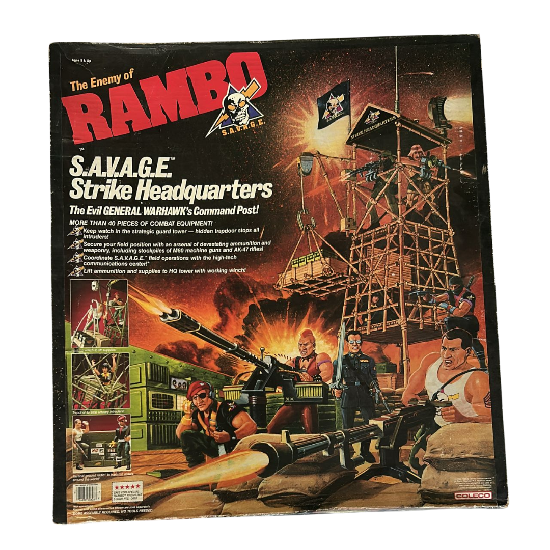 Rambo SAVAGE Strike Headquarters playset boxed mint in box (MIB)