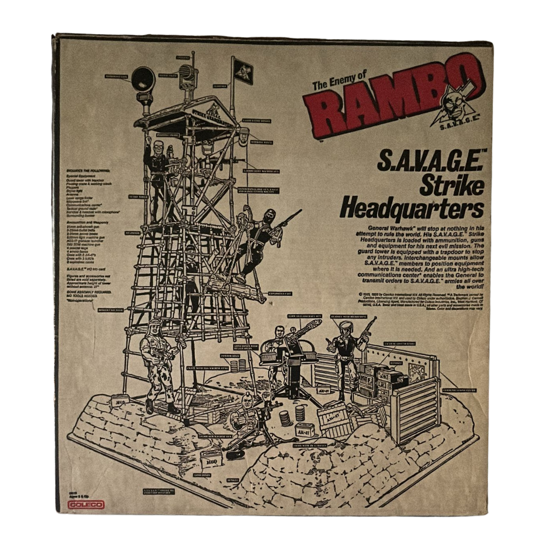 Rambo SAVAGE Strike Headquarters playset boxed mint in box (MIB)