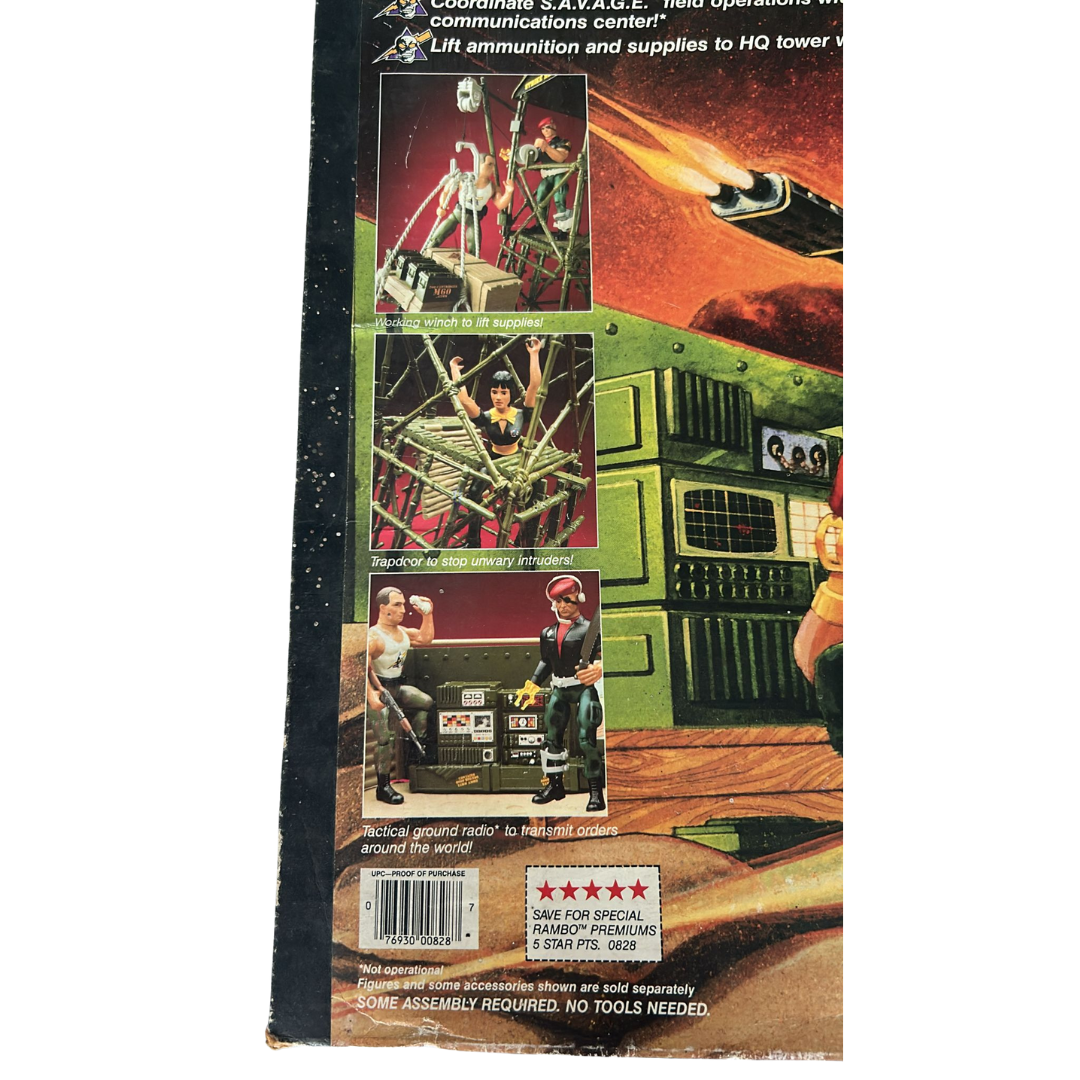 Rambo SAVAGE Strike Headquarters playset boxed mint in box (MIB)