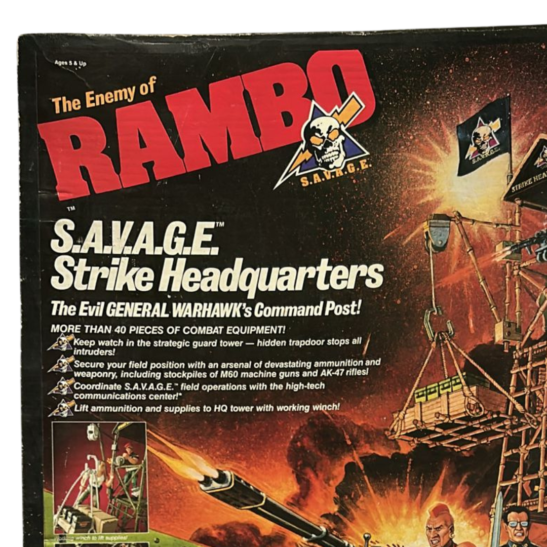 Rambo SAVAGE Strike Headquarters playset boxed mint in box (MIB)