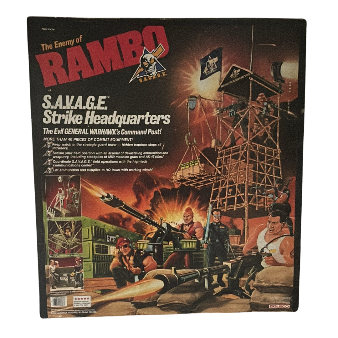 Rambo SAVAGE Strike Headquarters playset boxed mint in box (MIB)