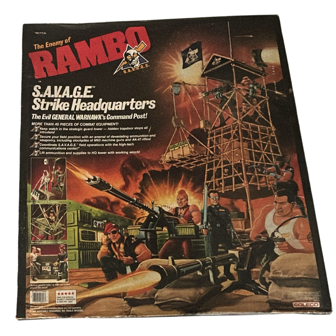 Rambo SAVAGE Strike Headquarters playset boxed mint in box (MIB)