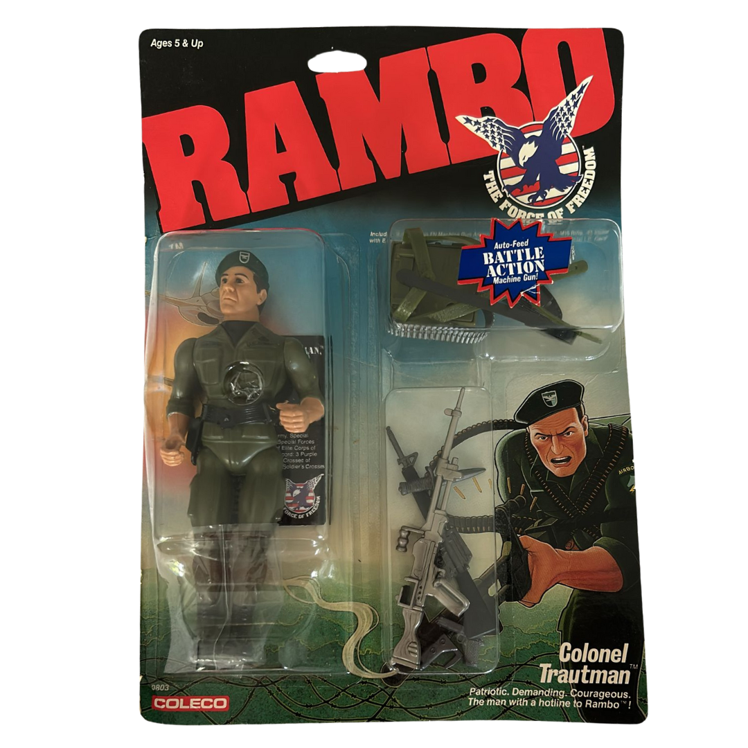 Vintage Rambo Colonel Trautman MOC figure by Coleco 1980's – Lexi's Toy ...