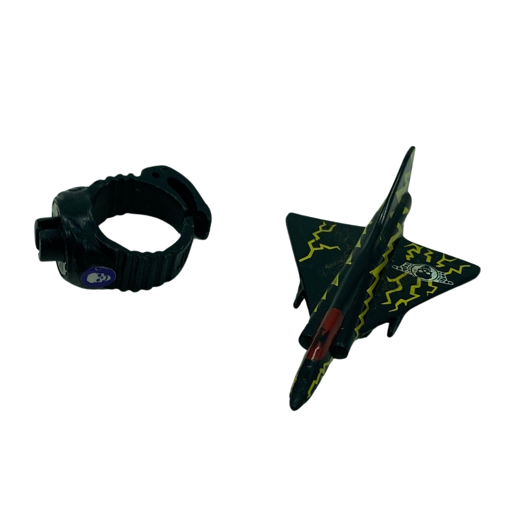 Ring Raiders Skull Squadron ring and jet by Matchbox ring part bad guys