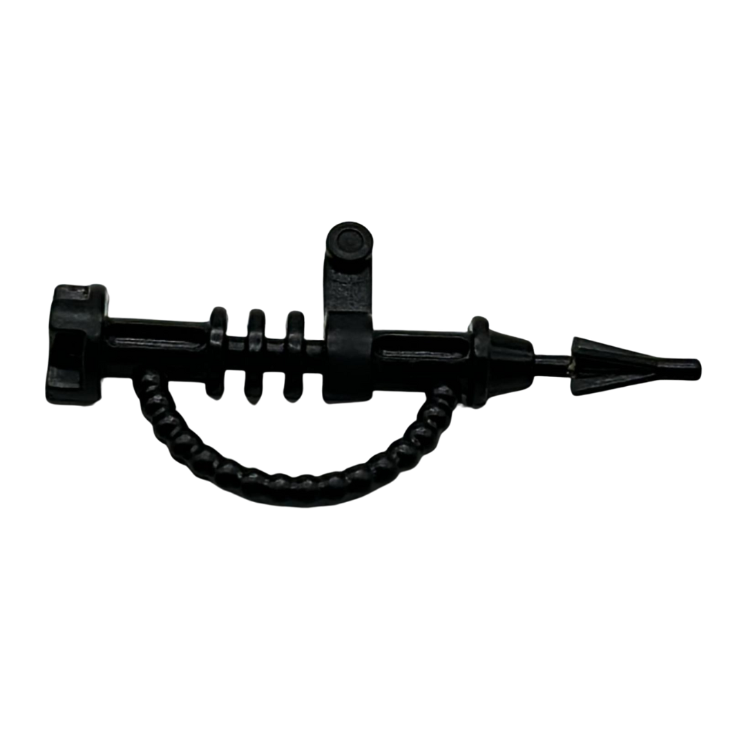 Vintage Robo Force black gun weapon part, accessory 488A