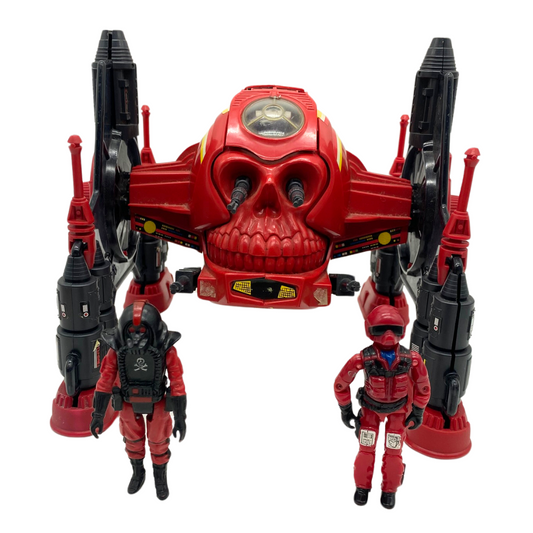 Action Force Roboskull complete Red Wolf V1 & V2 inc by Palitoy Red Shadows