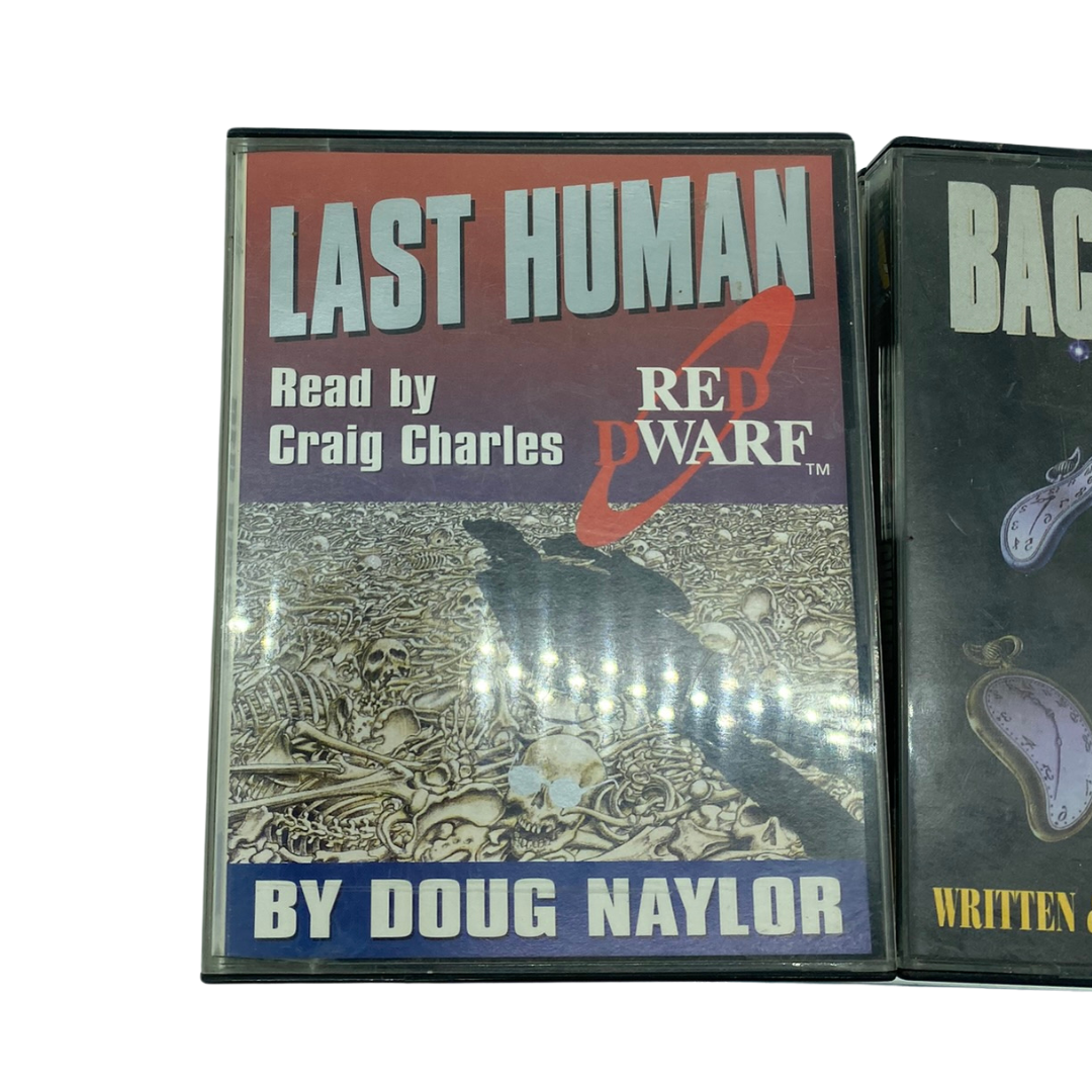 Red Dwarf Last Human & Backwards audio cassette books by Doug Naylor & Rob Grant