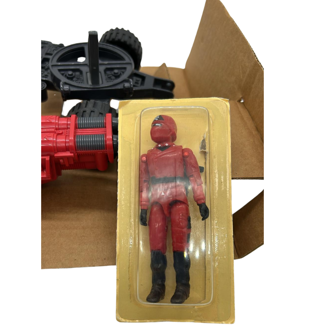 Action Force Laser Exterminator & Red Laser complete box figure bubble & inserts