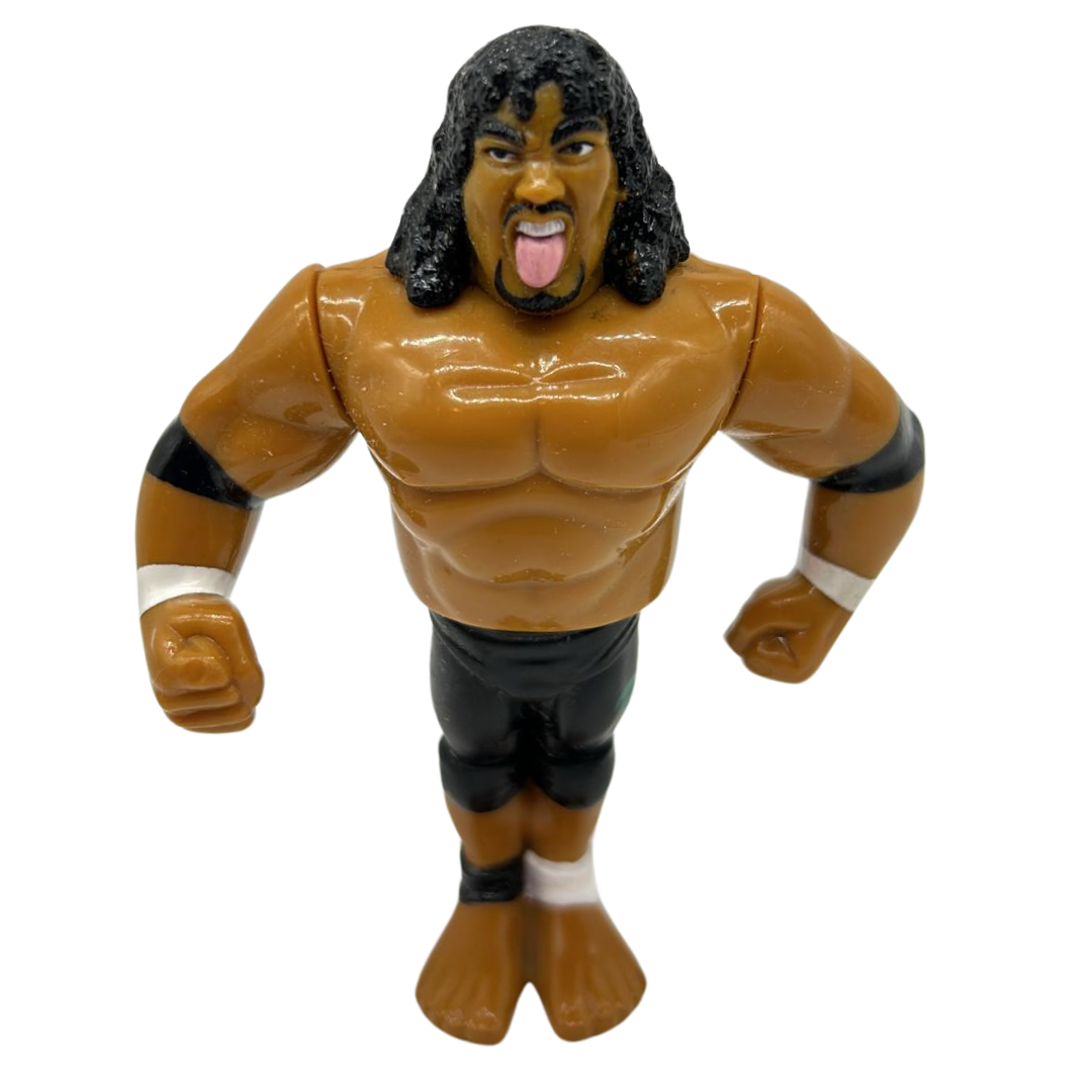 WWF Samu, The Head Shrinkers Wrestling Figure Series 10, working action, 306