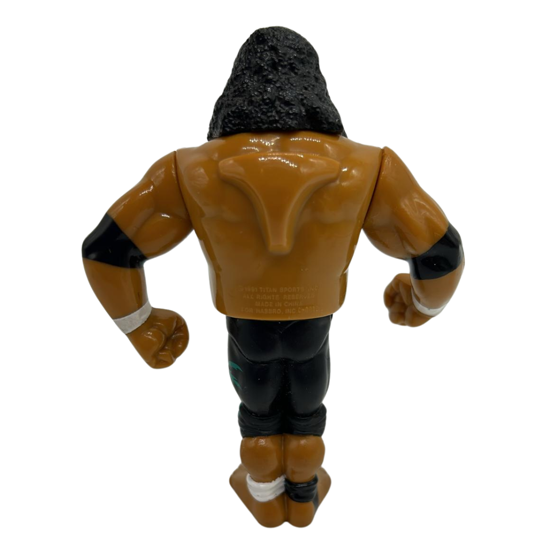 WWF Samu, The Head Shrinkers Wrestling Figure Series 10, working action, 306