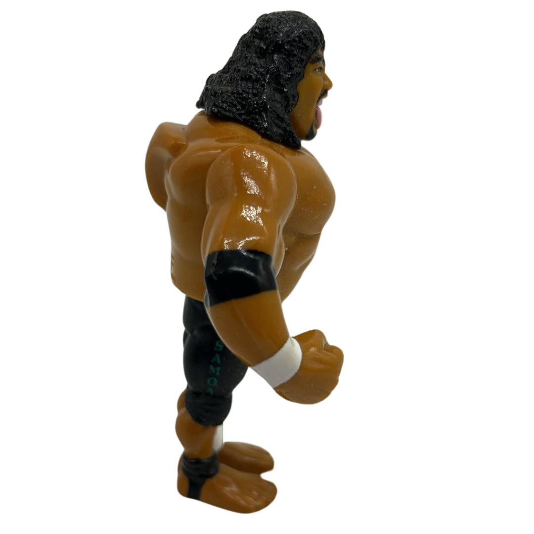 WWF Samu, The Head Shrinkers Wrestling Figure Series 10, working action, 306