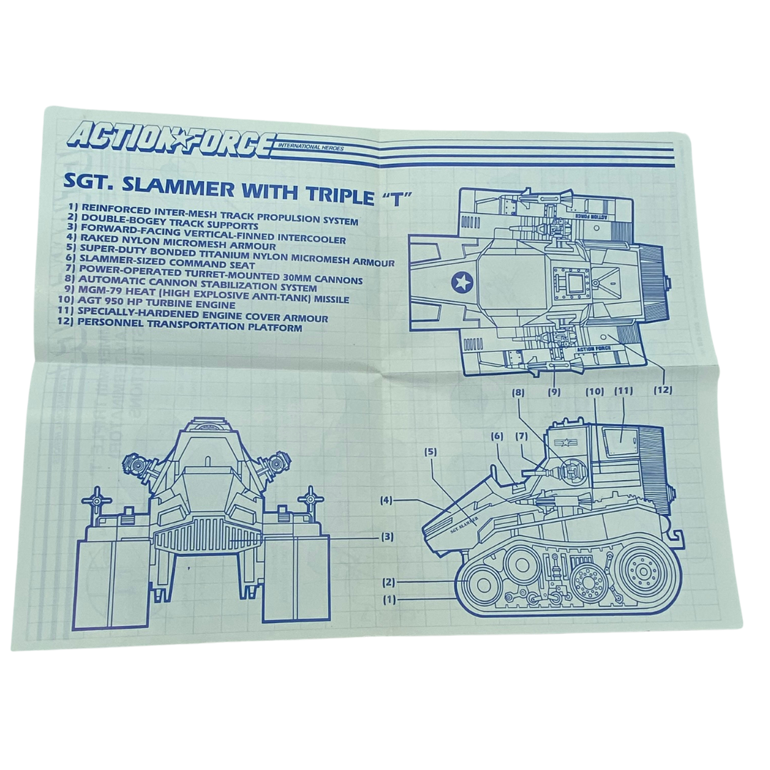 Action Force / GI Joe Sgt Slammer Triple T instructions blueprints 129