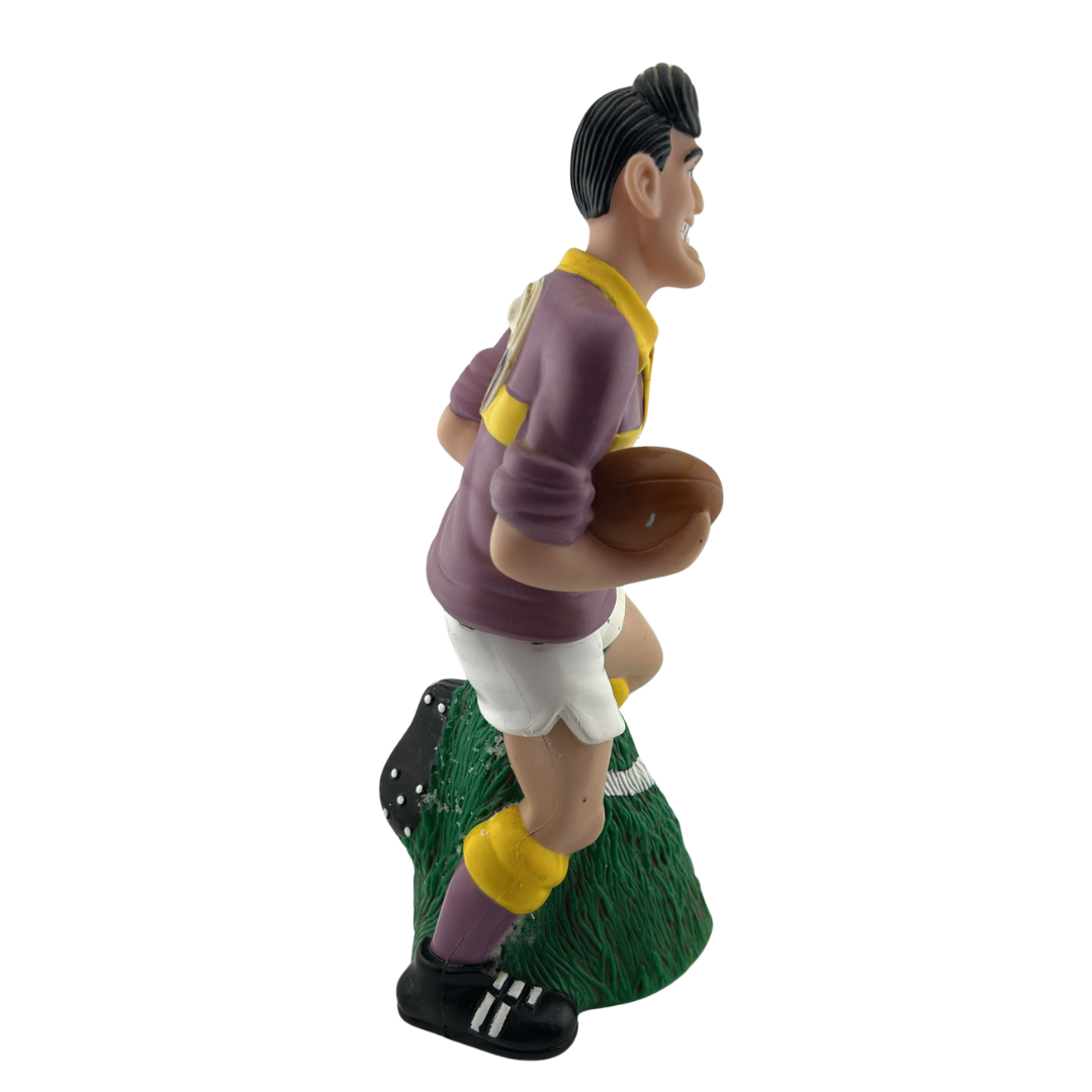 Rugby Player Bubble Bath bottle empty collectible by Boots