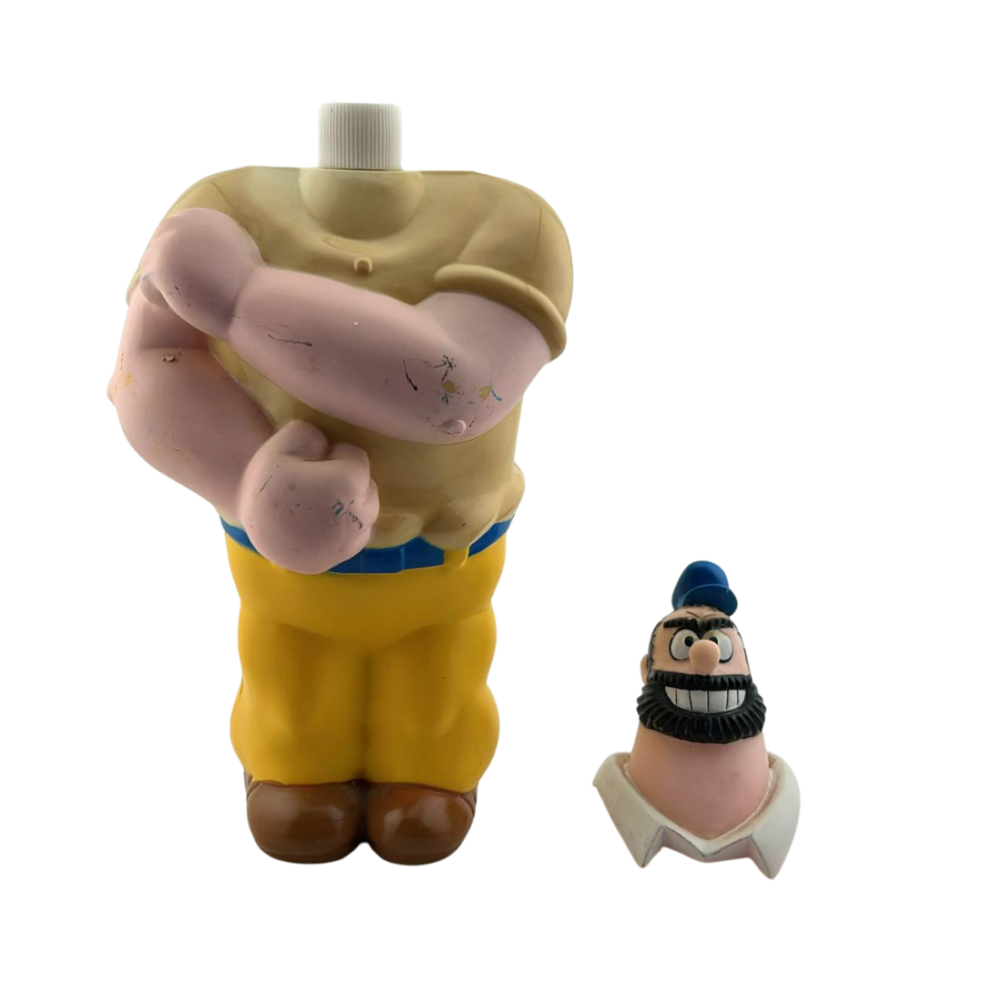 Popeye Bluto Bubble Bath bottle empty