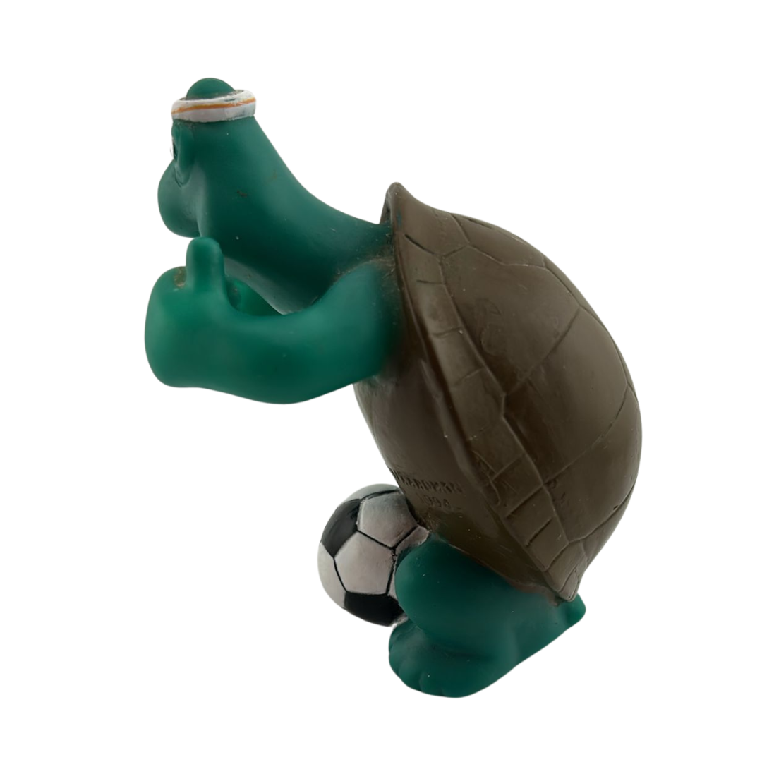 Aardman Frank The Tortoise figure with football bottle bubble bath top 27