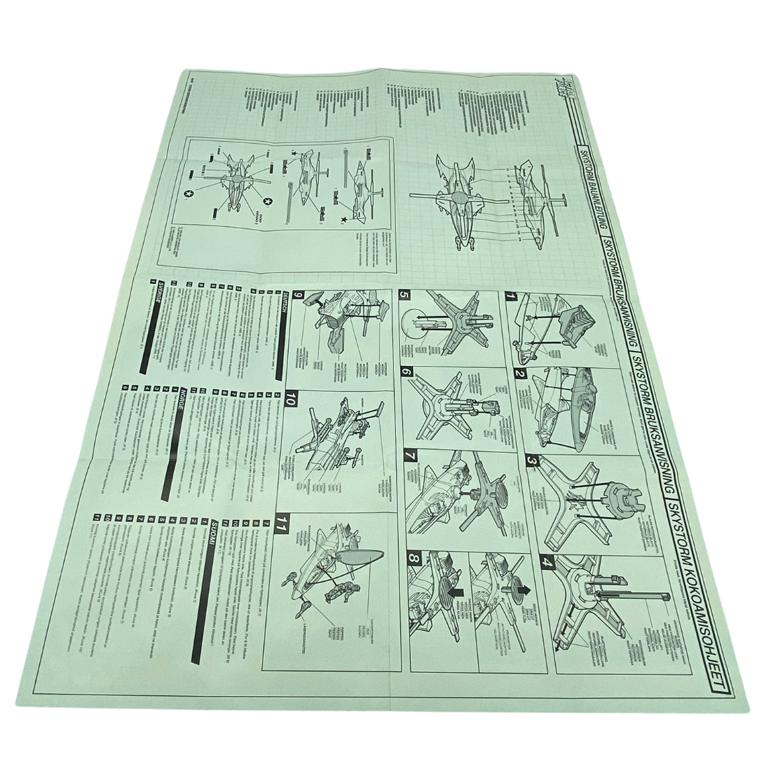 GI Joe Action Force 1989 Vintage Skystorm, Sky Storm instructions poster 433