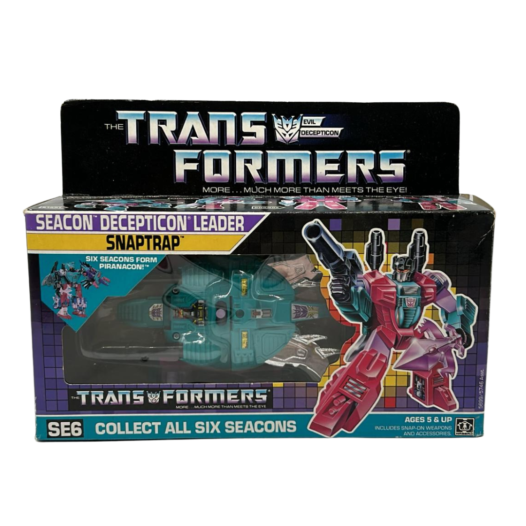 Vintage Hasbro Transformers G1 Decepticon Seacon Snaptrap Complete & boxed