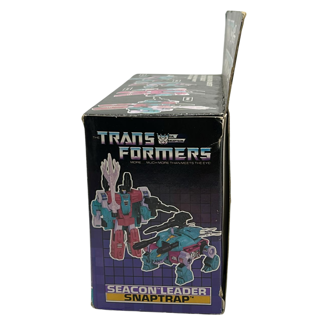 Vintage Hasbro Transformers G1 Decepticon Seacon Snaptrap Complete & boxed